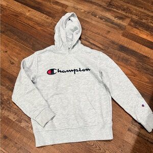 Champion Light Gray Pullover Hoodie